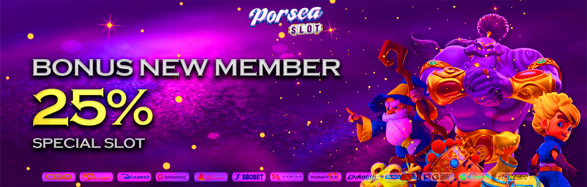 BONUS NEW MEMBER 25%